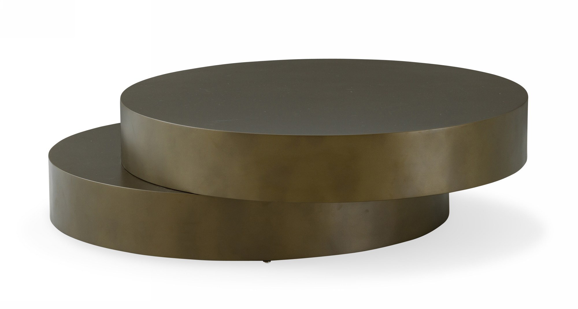 Modrest Grayson Glam Brushed Bronze Metallic Coffee Table | VIG Furniture