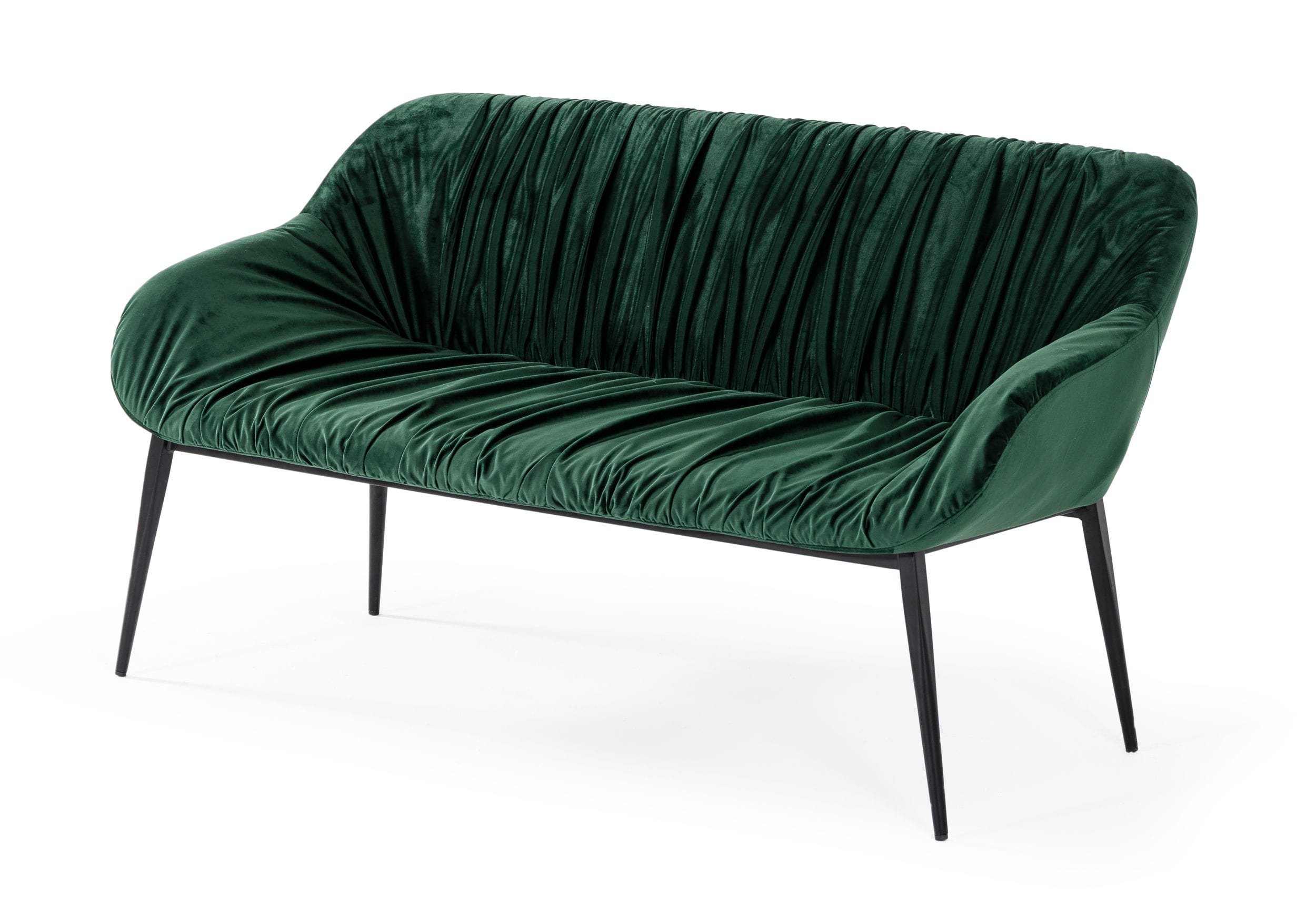 Modrest Katrina Green Fabric Bench | VIG Furniture