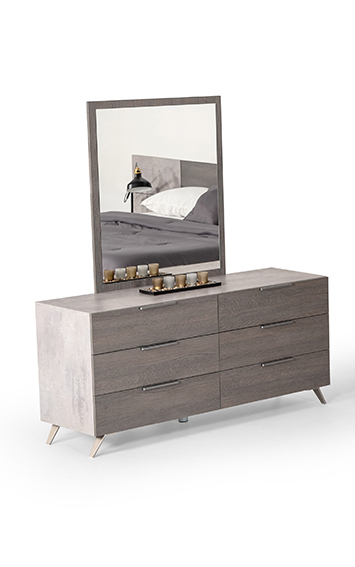 Nova Domus Bronx Italian Grey Mirror | VIG Furniture