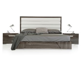 Nova Domus Capulet Italian Modern Grey Bed