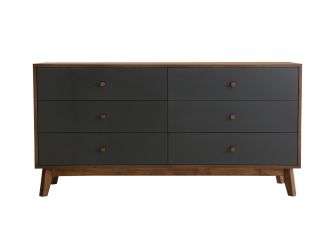 Nova Domus Dali Mid-Century Grey & Walnut Dresser