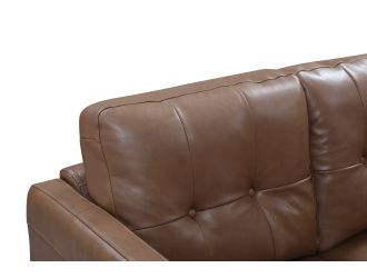 Divani Casa Lyman - Modern Brown Sofa 