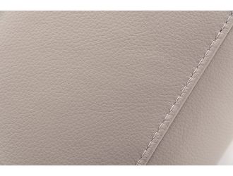 Lamod Italia Villeneuve - Italian Modern Light Grey Leather Right Facing Sectional Sofa