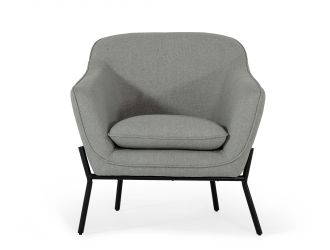 Modrest Joiner - Modern Grey Fabric Armchair 