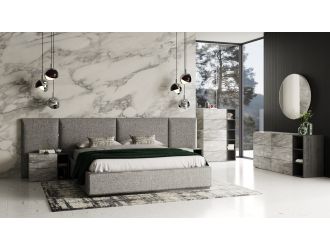 Nova Domus Maranello - Modern Grey Bed Set