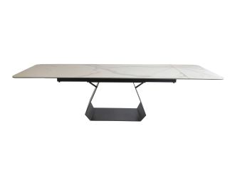 Modrest Howell - Modern White Ceramic Extendable Dining Table