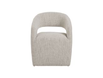 Modrest Angie - Modern Beige Fabric Accent Chair