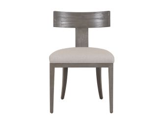 Modrest Fabien - Mid-Century Modern Beige Linen + Grey Wash Dining Chair (Set of 2)