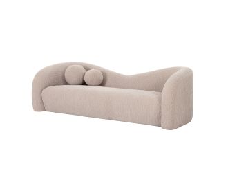 Divani Casa Calico - Contemporary Beige Fabric 3-Seat Sofa