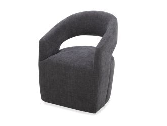 Modrest Angie - Modern Dark Grey Fabric Dining Chair