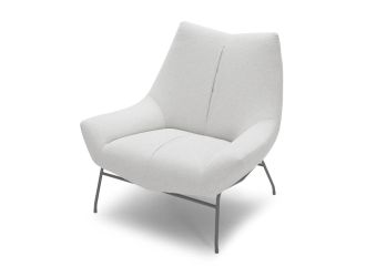 Divani Casa Colt - Modern White Lounge Chair