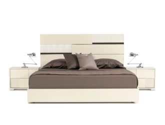 Modrest Ancona Italian Modern Beige Bed