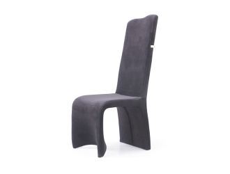 Modrest Sapphire Modern Black & Gold Dining Chair (Set of 2)
