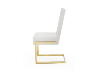 Modrest Batavia - Modern White & Gold Dining Chair (Set of 2)