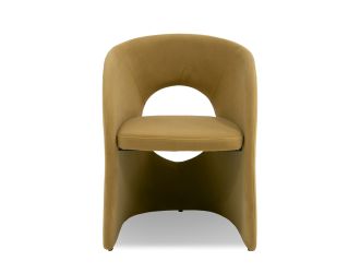 Modrest Brea - Modern Tan Fabric Dining Chair