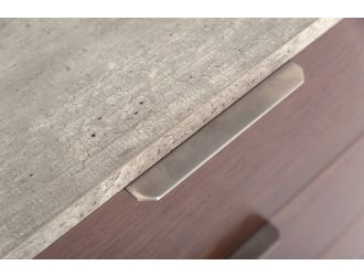 Nova Domus Conner Modern Dark Walnut & Faux Concrete Dresser