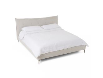 Modrest Dysart - Modern Grey Fabric Bed