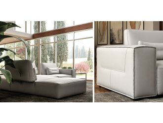 Lamod Italia Hollywood - Italian White Leather Sofa