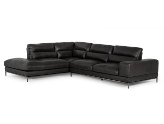 Divani Casa Kudos - Modern Dark Grey LAF Chaise Sectional Sofa