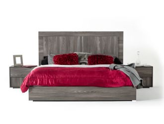 Modrest Luca Italian Modern Grey Bed