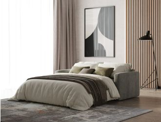 Lamod Italia Revers - Italian Modern Grey Fabric Full Sofa Bed
