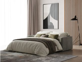 Lamod Italia Revers - Italian Modern Grey Fabric Queen Sofa Bed