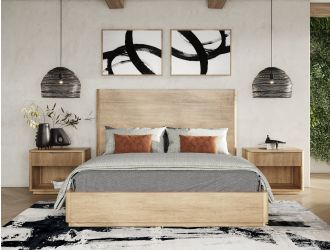 Nova Domus Santa Monica - Modern Natural Oak Bed