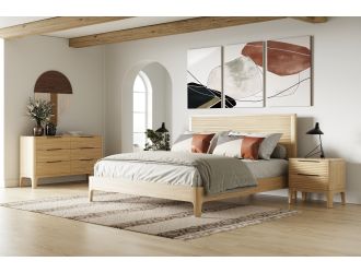 Modrest Seattle - Modern Natural Oak Bedroom Set