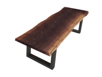 Modrest Taylor Modern Live Edge Wood Small 79" Dining Bench