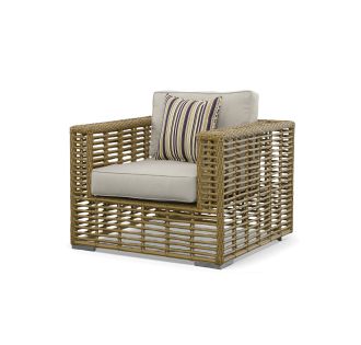 Renava Ko Tao - Outdoor Beige + Wicker Lounge Chair