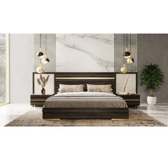 Nova Domus Velondra - Modern Eucalypto + Marble Bedroom Set