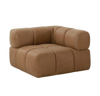Divani Casa Everest - Modern Brown Leather Modular Corner Sectional Seat