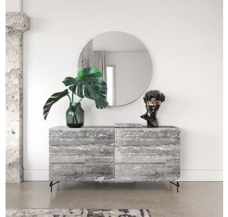 Nova Domus Aria - Italian Modern Multi Grey with texture  Dresser