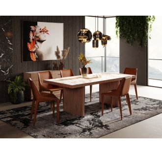 Nova Domus Bailey- Modern Walnut Rectangular Dining Table