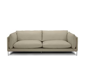Divani Casa Harvest - Modern Taupe Full Leather Sofa Set