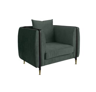Divani Casa Oswego - Modern Dark Green Jade Accent Chair