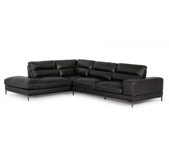 Divani Casa Kudos - Modern Dark Grey LAF Chaise Sectional Sofa