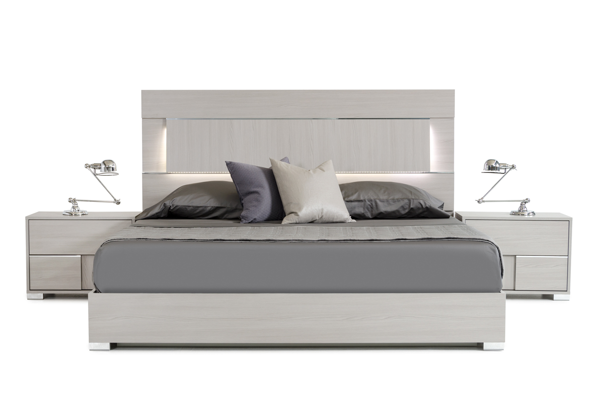 Modrest Ethan Italian Grey Bed | VIG Furniture