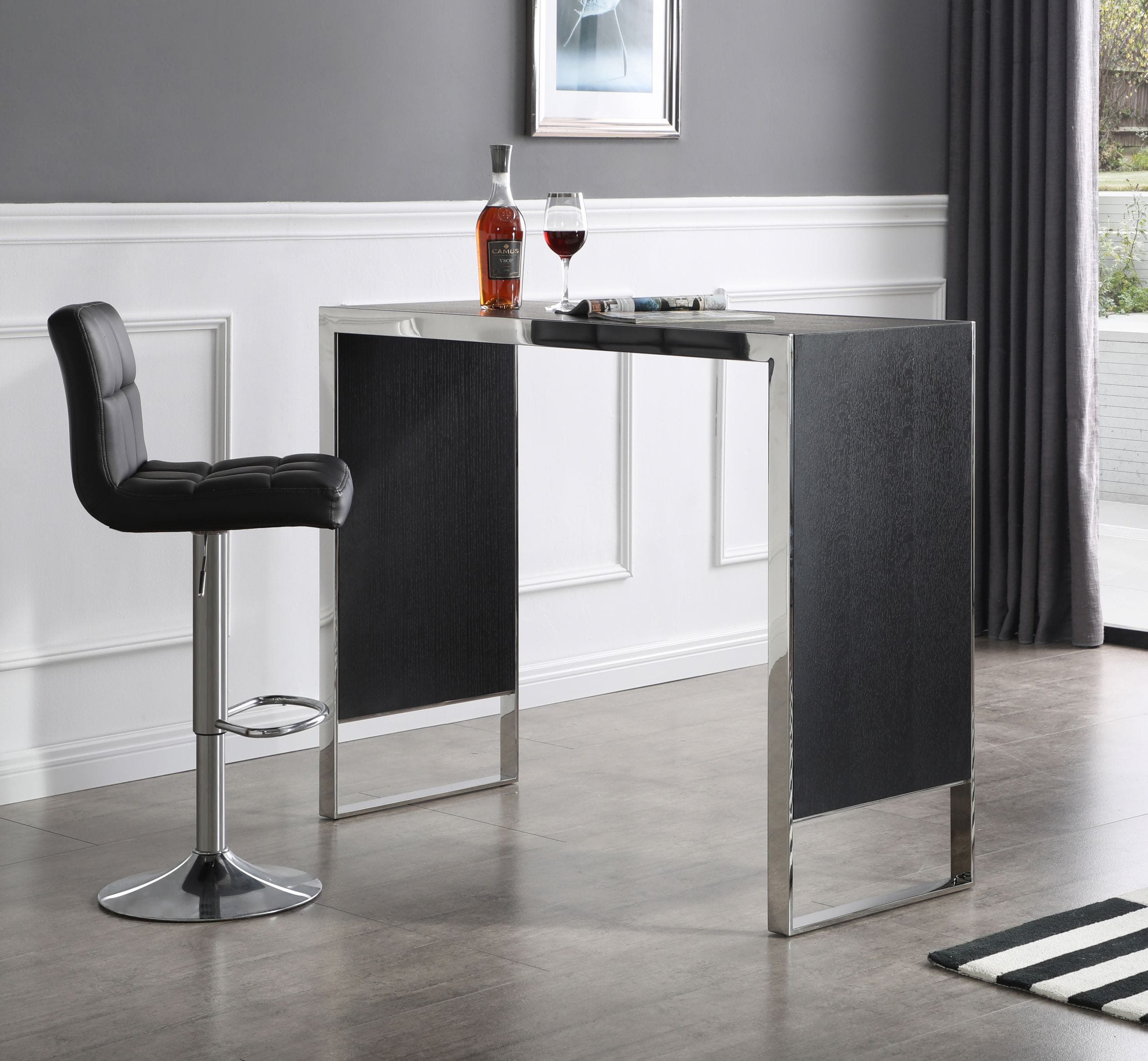 Modrest Manston Black Oak Bar Table | VIG Furniture