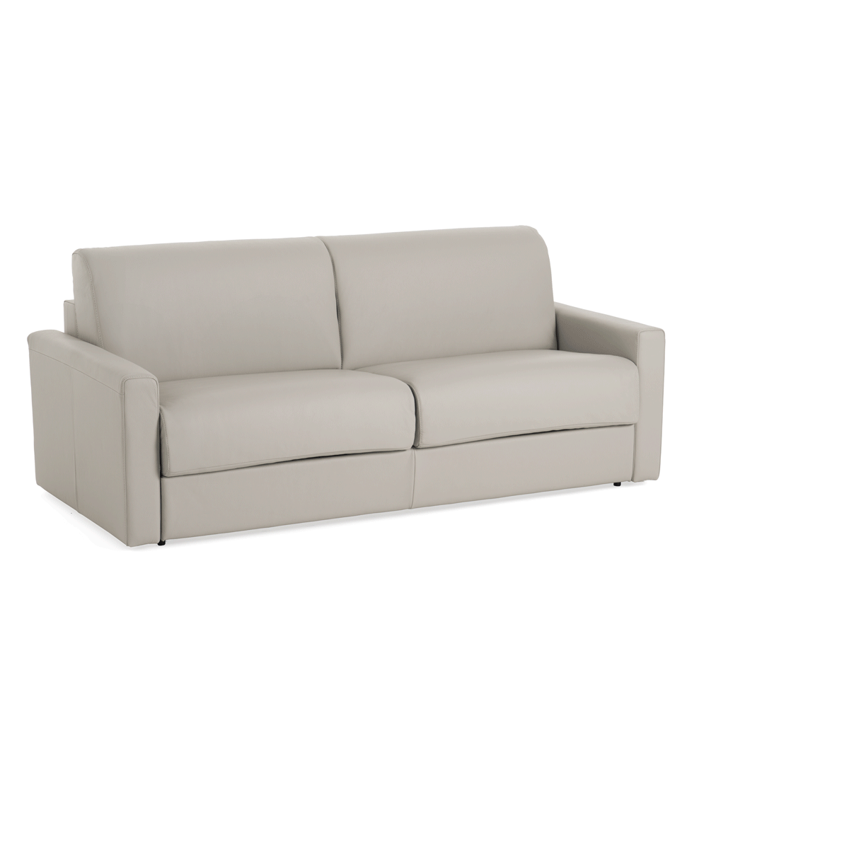 Lamod Italia Revers - Italian Modern Grey Leather Queen Sofabed