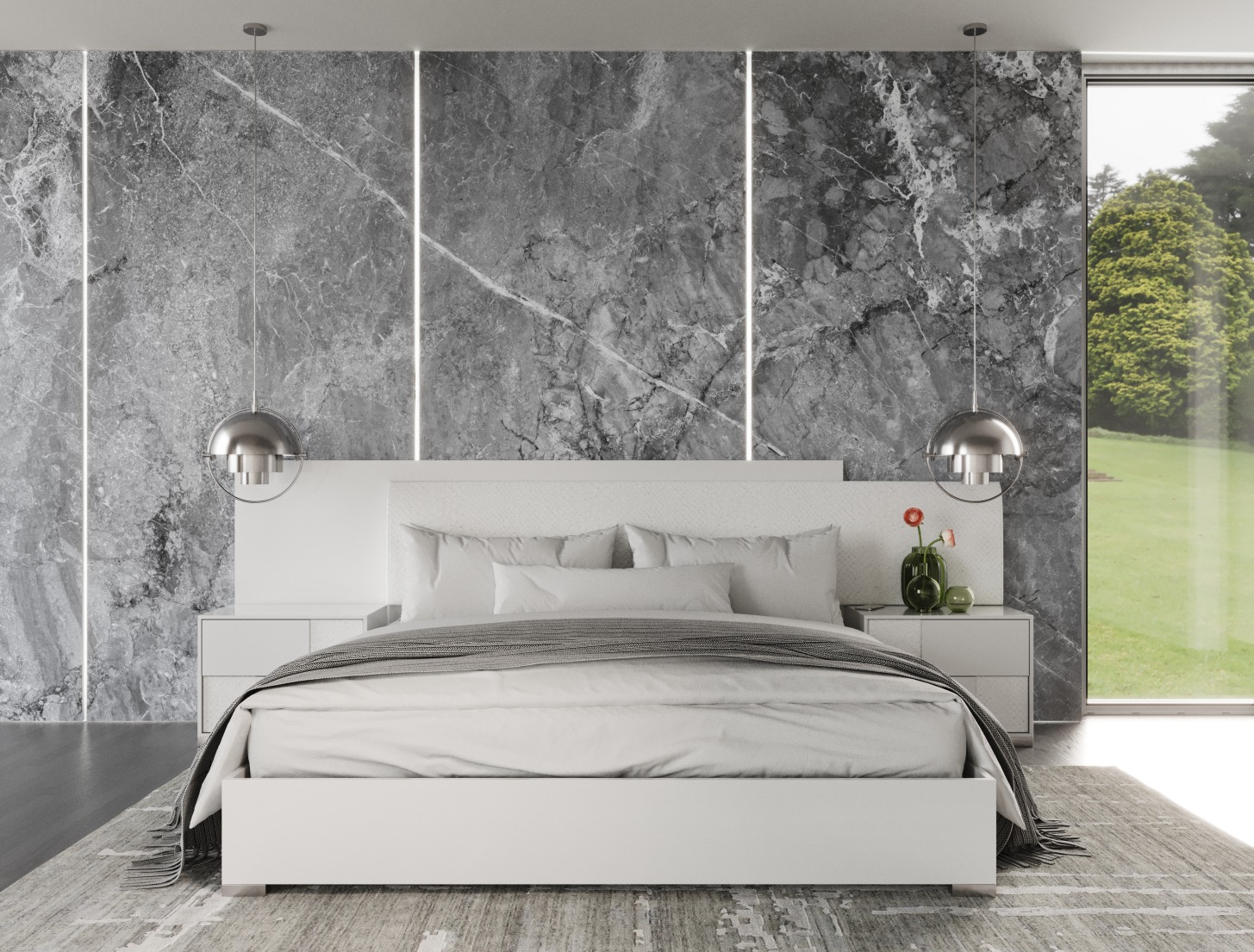 Modrest Monza Italian White Bed | VIG Furniture