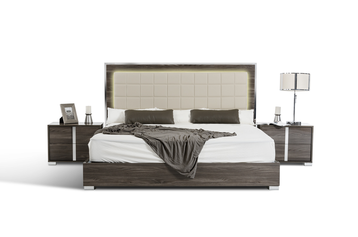 Modrest San Marino Grey Bed | VIG Furniture